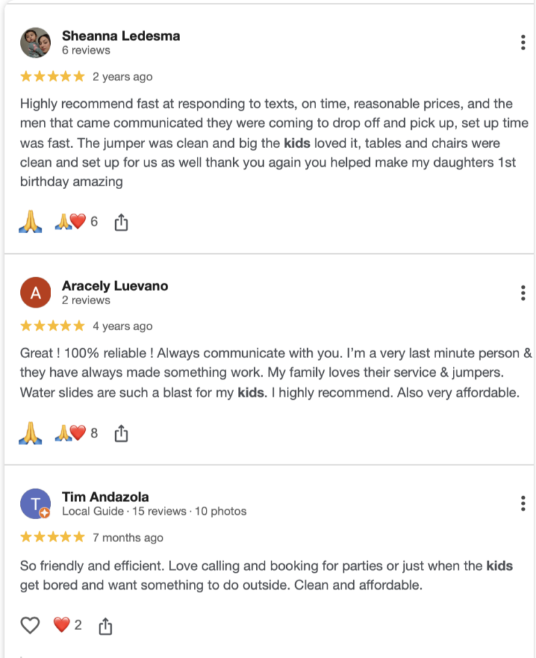 southern California #1 best party rental business