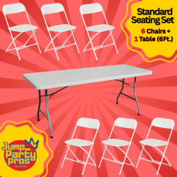 Standard Seating Set (1 table & 6 chairs)