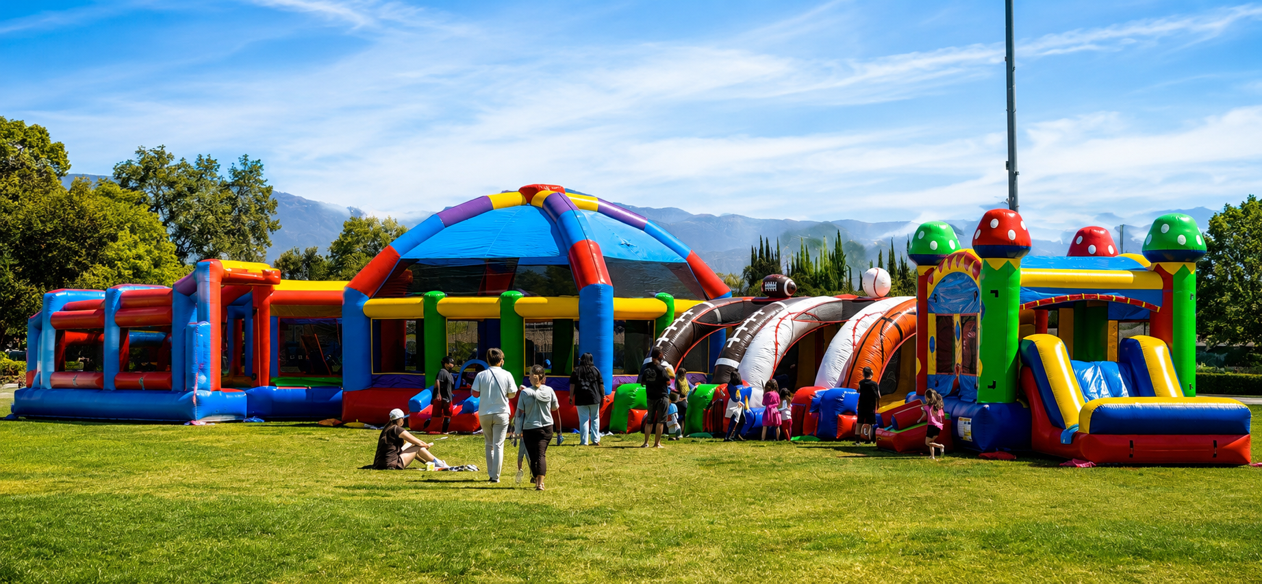 wide selection of the best and most fun inflatables in all riverside ca